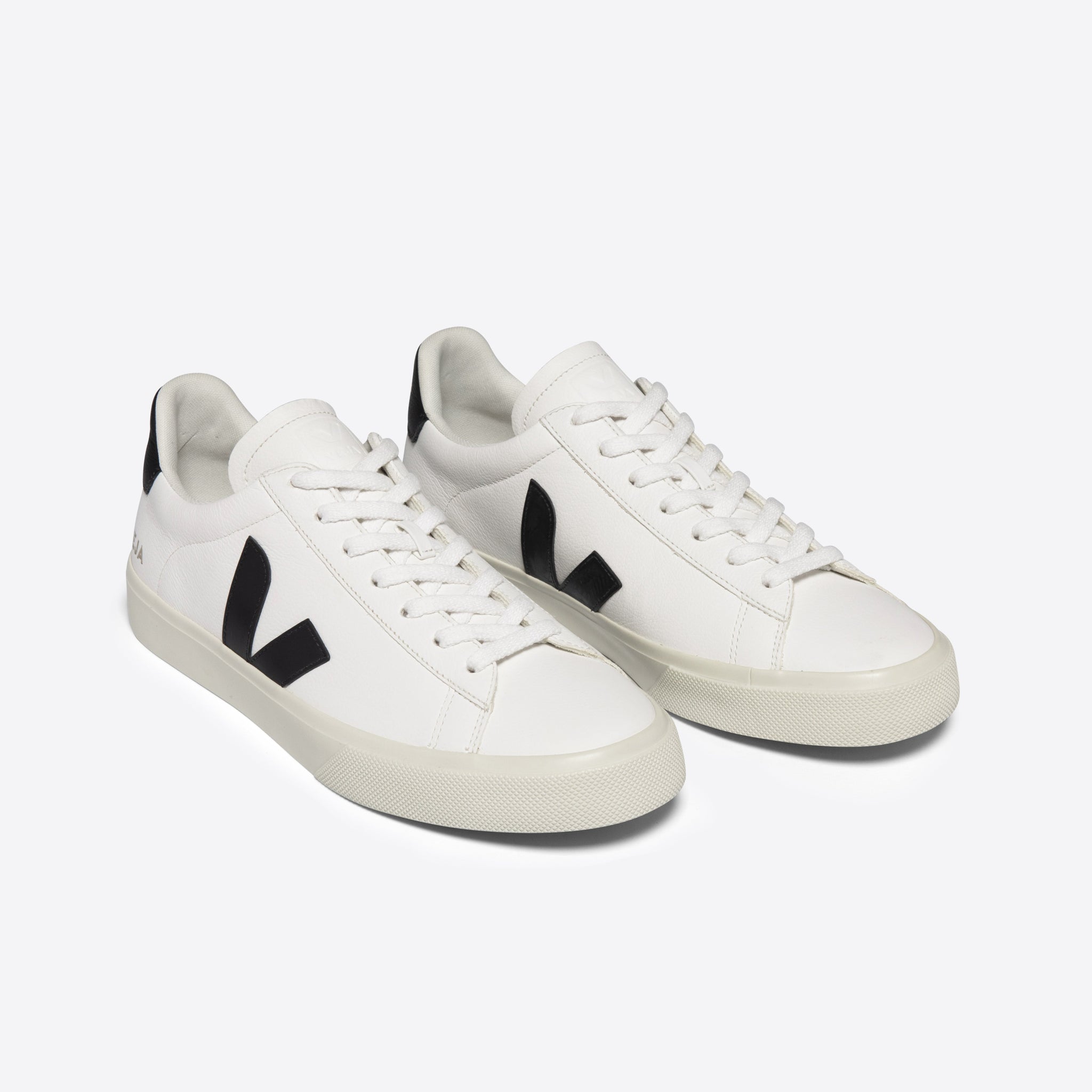 Men's Campo Extra White Black Leather Sneakers - VEJA – Andrew